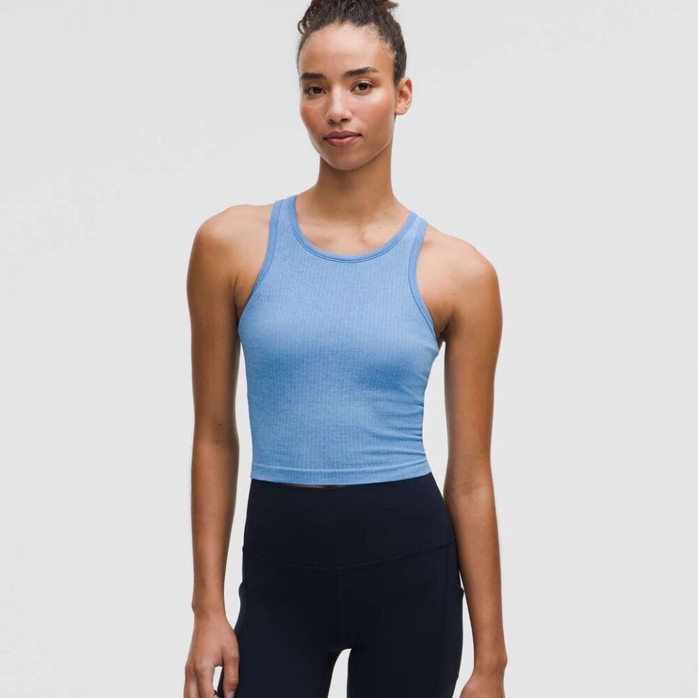 NWT Ebb to Street Cropped Racerback Tank Top 6
